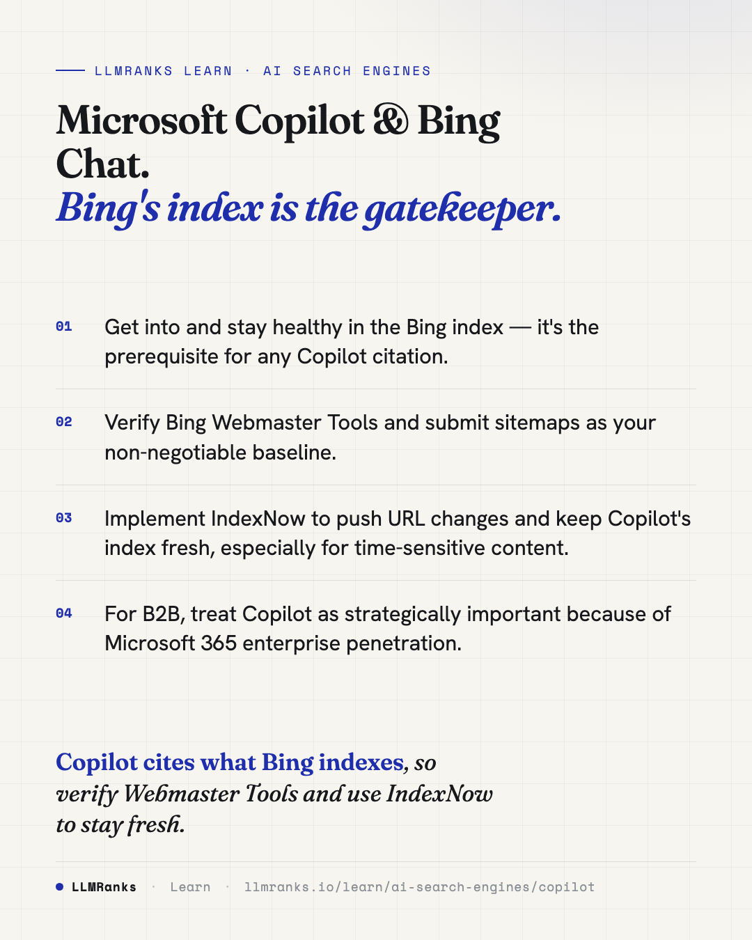 Microsoft Copilot & Bing Chat — key takeaways card